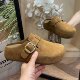 Heightened Birkenstocks half-flop genuine leather toe-cap Birkenstocks