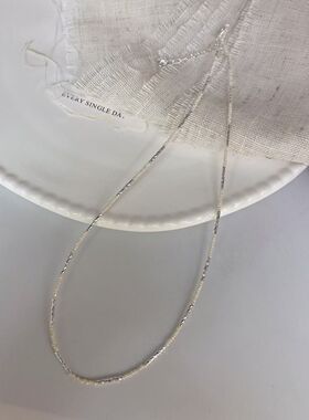 日韩简约甜酷拼接绿松石串珠叠戴项链女精致通勤清新百搭锁骨链潮