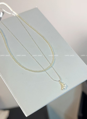 韩版小众设计感双层叠戴项链女时尚百搭简约高级感锁骨链颈链配饰
