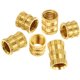 Injection molded copper nut M2 straight-print knurled nut