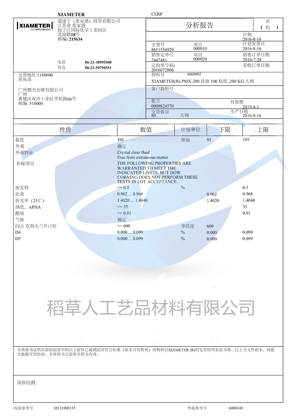 道康宁耐高温二甲基硅油脱模剂机械保养油绝缘甲基硅油201润滑油-图2