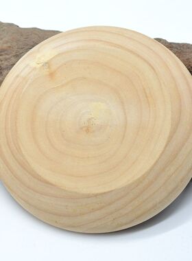 实木瑕疵小圆盘子有树疤和修补痕迹细小裂纹diy饰品配件漆画材料