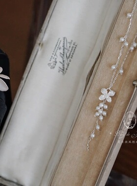 夏日微风葡萄藤珍珠流苏项链