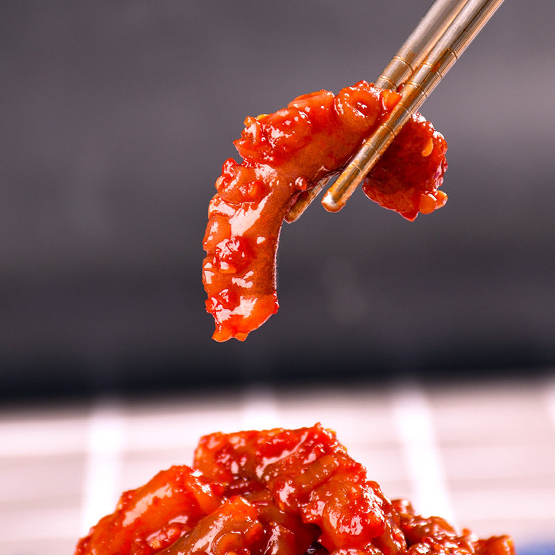 小伙子韩国饭店同款拌章鱼酱东北下饭菜延边韩式下饭酱菜一斤包邮,淘宝优惠券,粉丝福利购,淘宝优惠卷