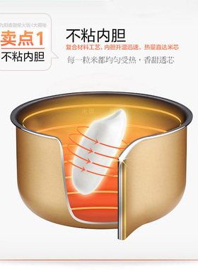 九阳3L家用智能蒸煮煲汤电饭煲