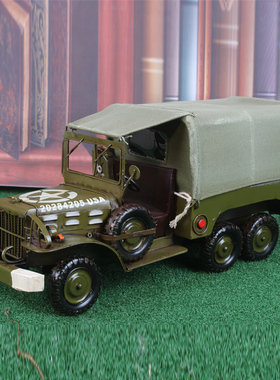 二战老解放卡车铁皮玄关客厅摆设