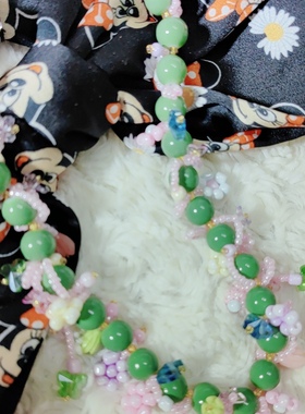 原创手作是花仙子的项链复古梦幻重工串珠脖链小众饰品