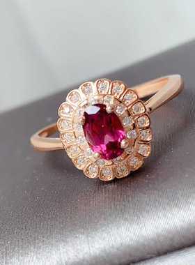 彩宝首饰天然多宝戒指925银镶嵌坦桑石祖母绿石榴石托帕石活口戒