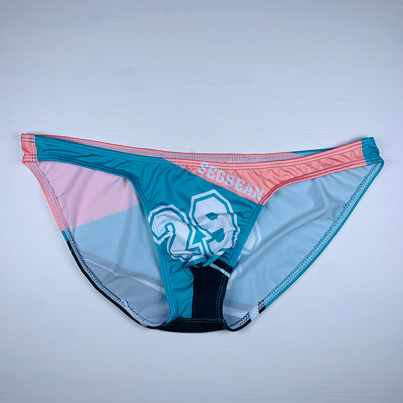 实拍4色SEOBEAN/希宾男士内衣青年小三角内裤比基尼性感运动拼色,淘宝优惠券,粉丝福利购,淘宝优惠卷