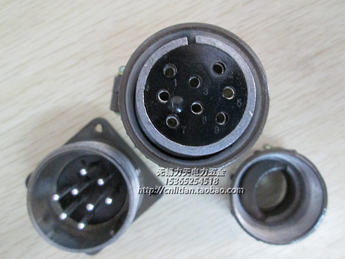 P型圆形航空插头插座/工业插头插座/P32K2Q/吊篮航空插头/8芯插头 - 图3