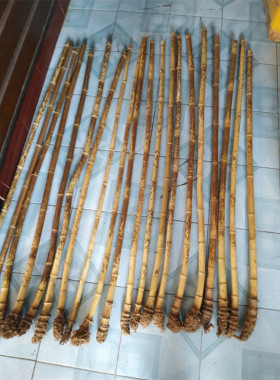 湘妃竹根拐杖龙头拐杖手杖禅杖登山爬山辅助工具打狗棍影视道具98