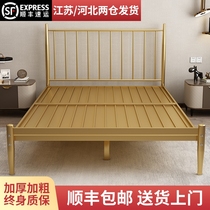 Iron Bed Ins Nets Red Iron Frame Bed Apartment Iron Art Bed Thickened Plus Coarse Double Bed 1 8 m Bed Modern Brief