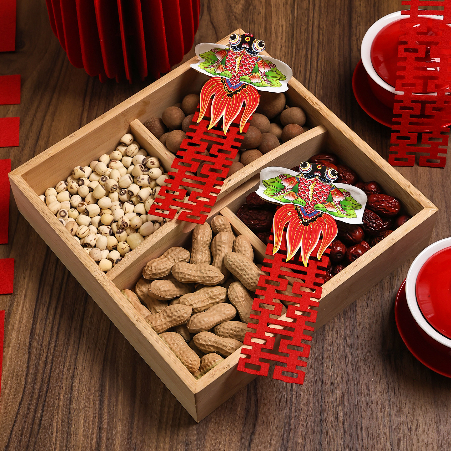 新中式迷你风筝纸鸢结婚果盘摆拍横幅订婚宴氛围感道具摆件喜气款,淘宝优惠券,粉丝福利购,淘宝优惠卷