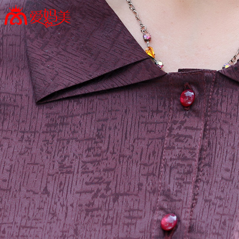 桑蚕丝奶奶装中老年女装妈妈装衬衫 爱妈美中老年女装