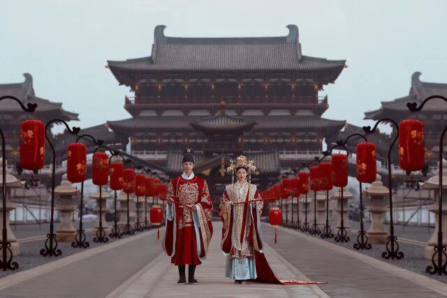 Song Dynasty Hanfu Chinese Wedding Wedding Clothes Fengguan Xiapei Rental