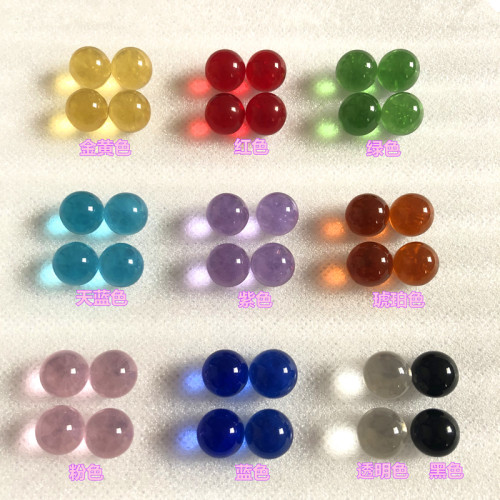 彩色25mm玻璃球2.5cm弹珠40水晶球跳棋装饰道具摆件摄影高档大号1 - 图3