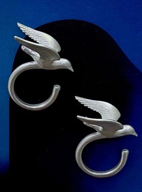 飞鸟戒手工戒指开口可调节极简小众指环