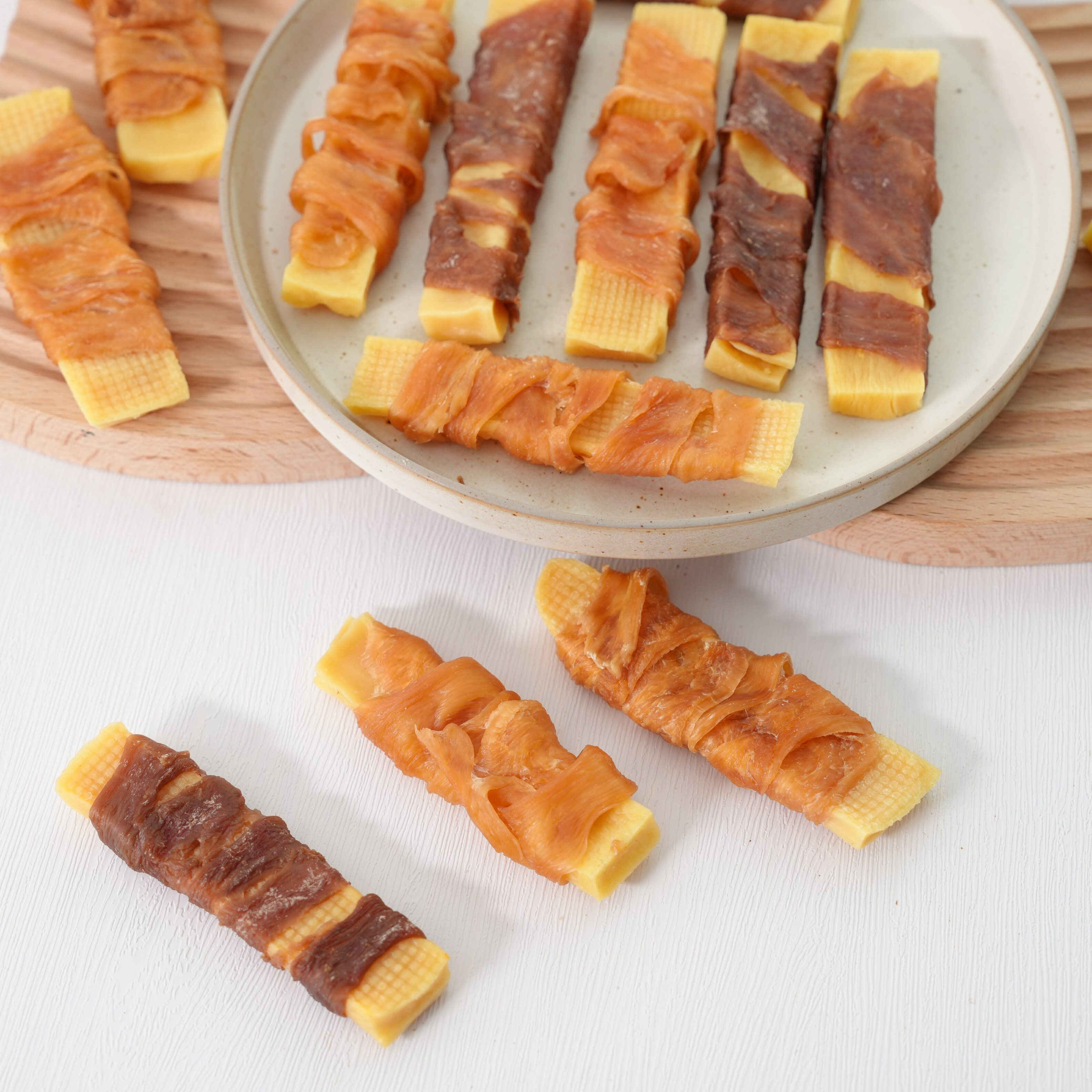 来自小火星 自制泰迪狗磨牙洁齿零食鸡鸭肉奶酪芝士起司棒含钙质,淘宝优惠券,粉丝福利购,淘宝优惠卷