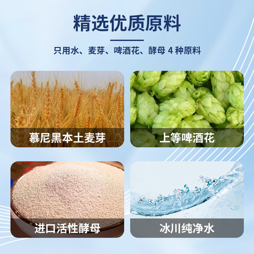 德国进口保拉纳柏龙啤酒paulaner保拉纳白啤小麦啤酒黑啤500ML5听 - 图1