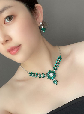女士配饰花朵锁骨链夏季欧美项链