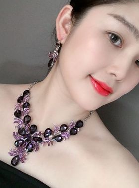 超闪新娘晚礼服旗袍走秀装饰项链