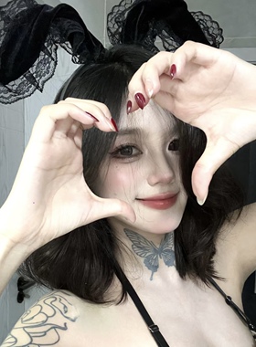 万圣节性感蕾丝兔耳朵发箍兔女郎