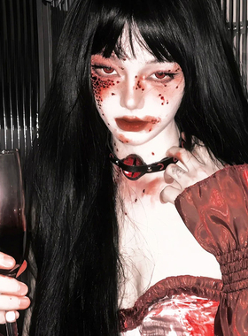 暗黑红色恶魔瞳孔之眼项圈