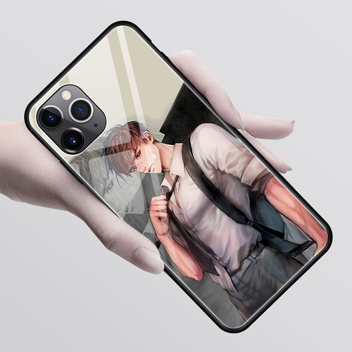 个性正装型男手机壳适用苹果12Promax华为p40全包X50玻璃壳13pro - 图0