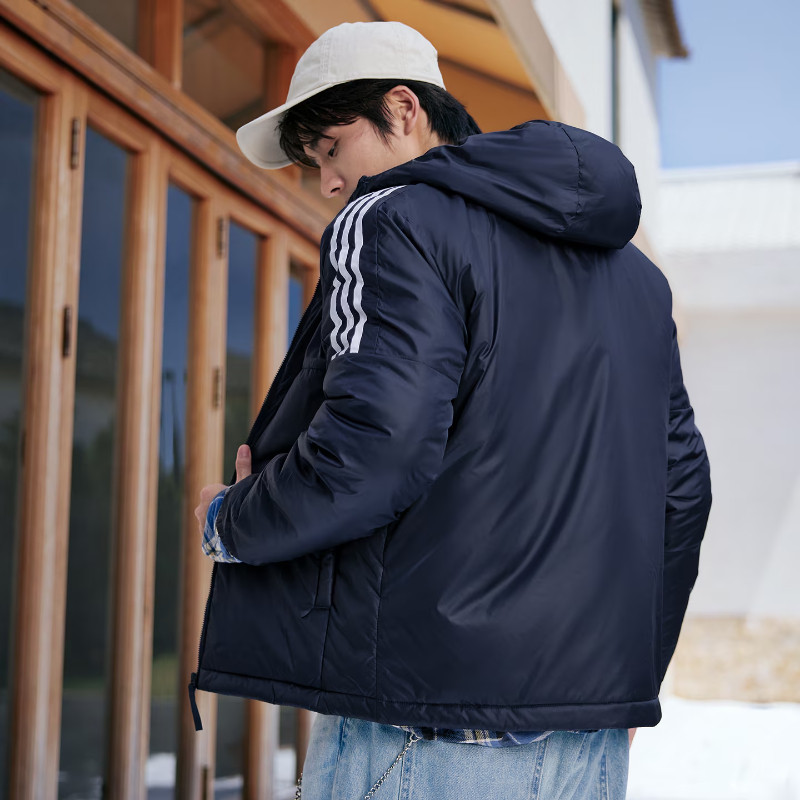 Adidas/阿迪达斯外套男子秋季新款保暖运动上衣休闲棉服KF6757,淘宝优惠券,粉丝福利购,淘宝优惠卷