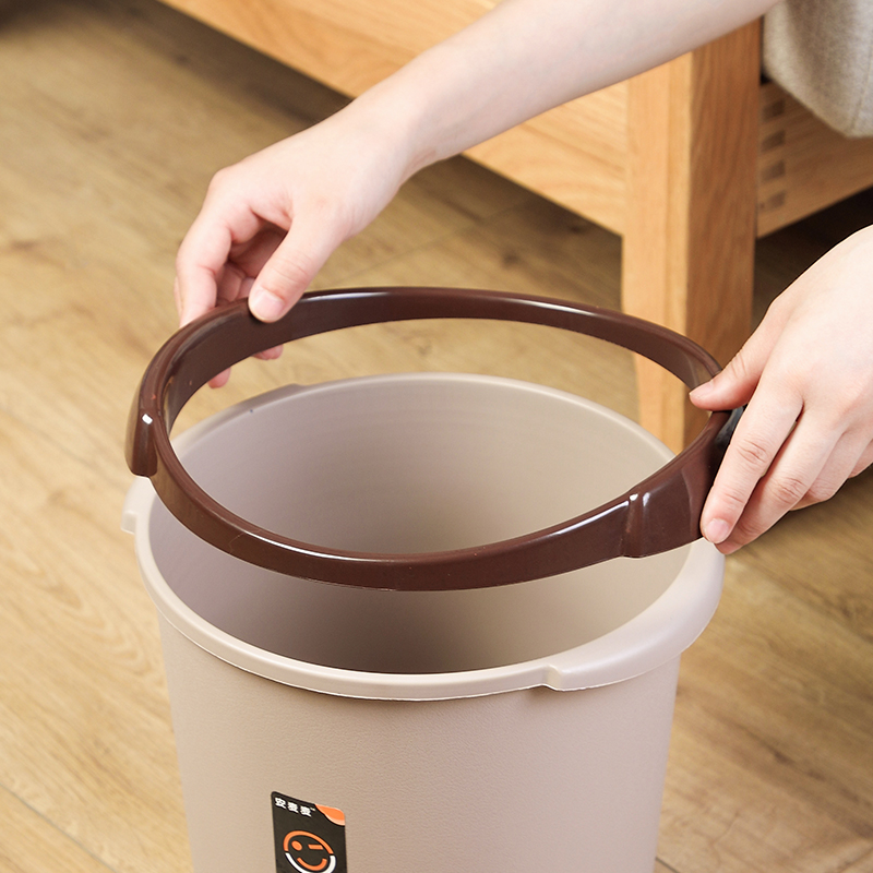 馨友家居专营店家用垃圾桶厕所卫生间大号垃圾分类卧室厨房客厅简约北欧无盖纸篓1