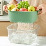 Двойной слой растительного бассейна легкая роскошная овощная корзина, кухня, блюдо, блюдо, утечка воды.