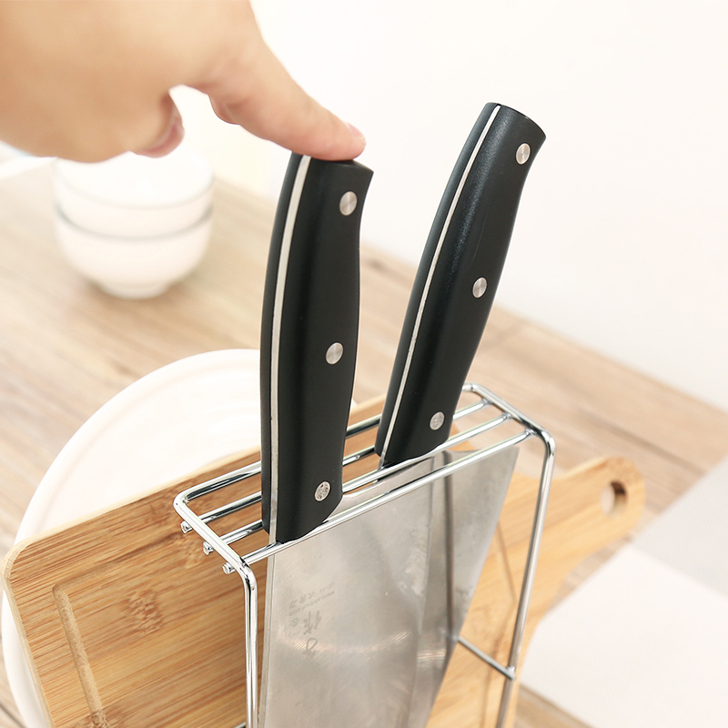 馨友家居专营店多功能厨具置物架厨房不锈钢菜板架刀架沥水架多层锅盖架砧板架1