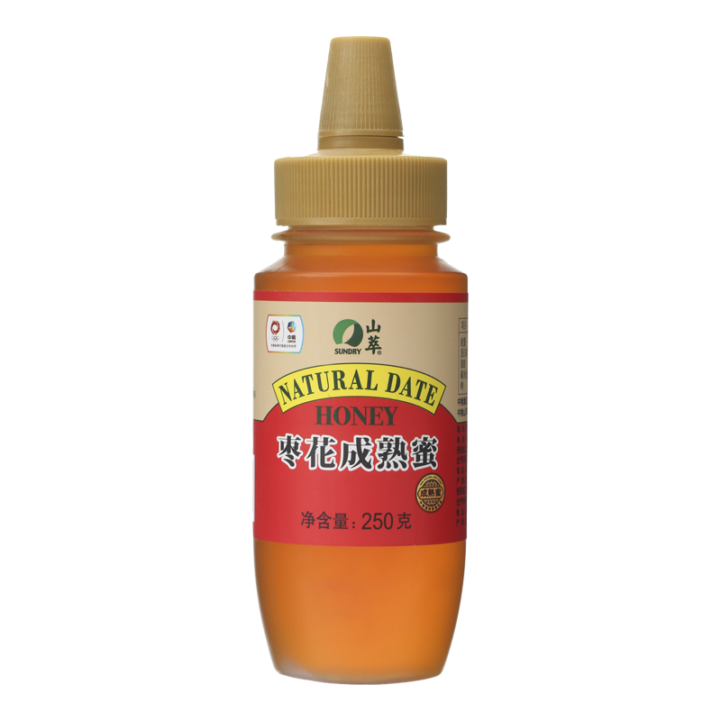 中粮山萃蜂蜜百花洋槐枣花荆条椴树成熟蜜尖嘴小瓶便携挤压多花蜜 - 图0