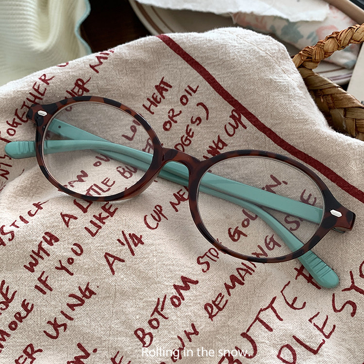书呆子椭圆眼镜防蓝光复古小框镜框眼镜架素颜神器显瘦小脸平光镜,淘宝优惠券,粉丝福利购,淘宝优惠卷