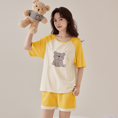 清新短裤女士夏季休闲可外穿睡衣