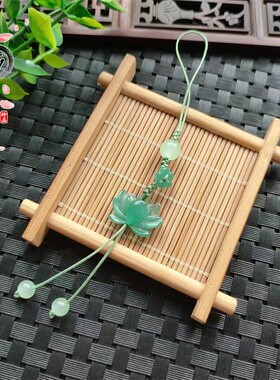 精美莲花挂坠旗袍压襟坠多色贝壳
