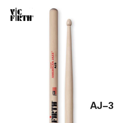Vic Firth美产AJ系列爵士槌原木专业爵士鼓棒AJ3/AJ4/AJ5/AJ6演出 - 图1