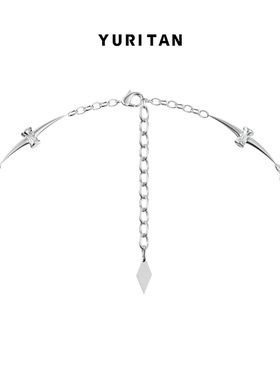 YURITAN镀白金骨链男女项链潮