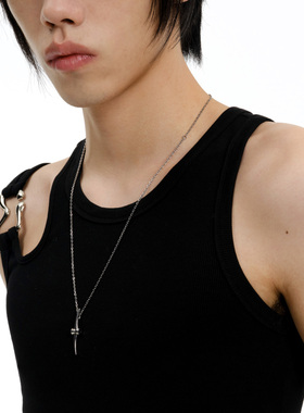 YURITAN镀白金男女吊坠项链潮