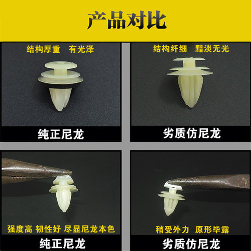 适用丰田皇冠锐志卡罗拉汽车尼龙门板卡扣内饰板内衬车门塑料卡子 - 图0