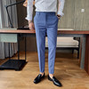 Casual nine-point trousers for men with slim fit and slim fit