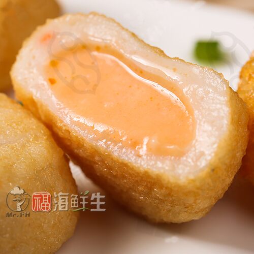 台湾耀集龙虾沙拉宝风味球6个装海鲜火锅丸子沙拉虾味堡餐厅商用 - 图2
