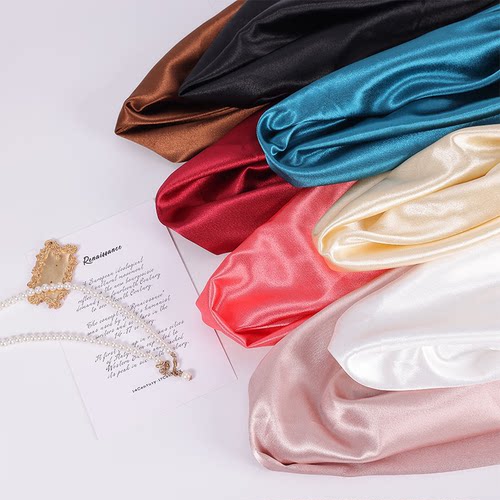 高档亮光水晶缎面料珠光乱麻布料汉服礼服外套傣族服装设计师面料 - 图3