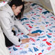 Outdoor machine washable exclusive moisture-proof mat for 3 people 5-8 people