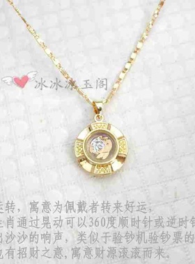 时来运转项链时尚气质镀18k寓意