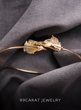 饰品包金手镯花朵sumni