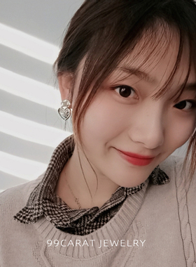 99克拉贝壳滴釉心形女绚丽通勤