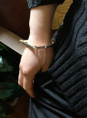 镂空开口弹力多层欧美风夸张手链