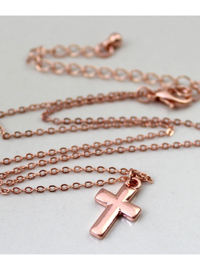 克拉欧美金色十字架短款时尚饰品