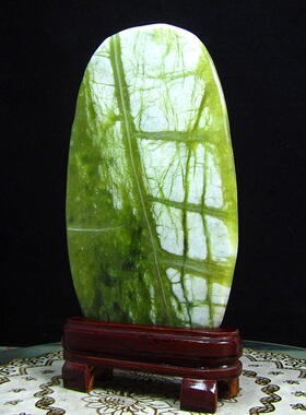 天然原石摆件奇石玉树石